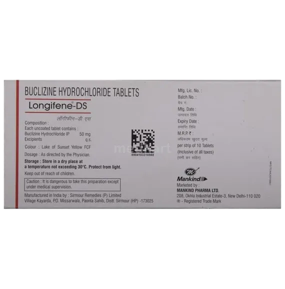 longifene ds tablet 10's